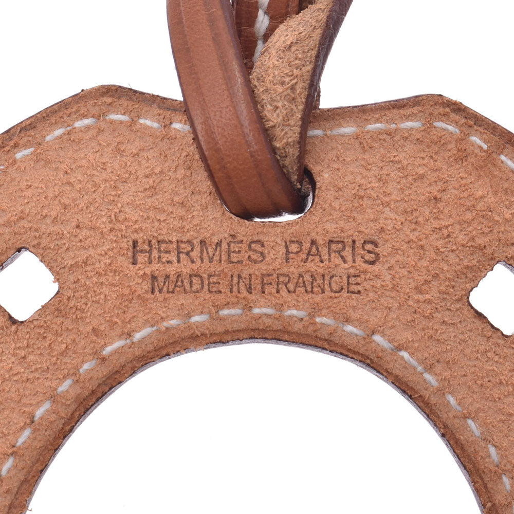 エルメスパドックシュバル 蹄モチーフ バッグチャーム ブラウン