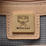MCM MC M背包螺柱浅米色系统女士小牛背囊背包