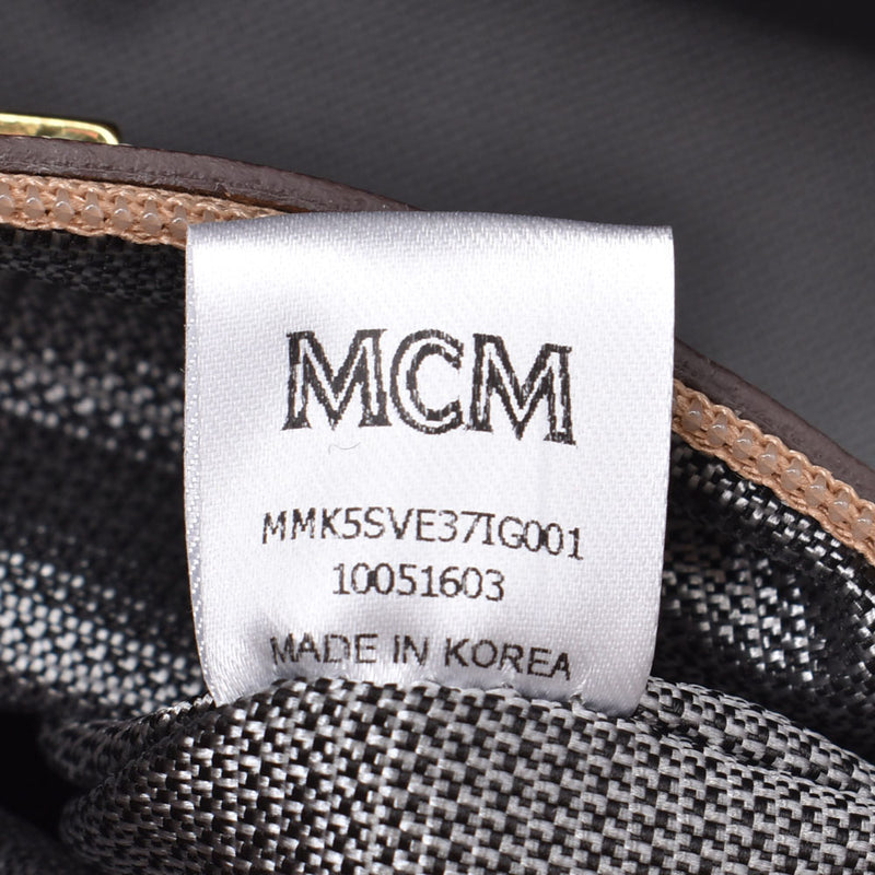 MCM MC M背包螺柱浅米色系统女士小牛背囊背包