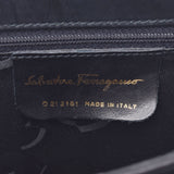 Salvatore Ferragamo フェラガモガンチーニ ハンドバッグ 
 黒 ゴールド金具 レディース カーフ 2WAYバッグ
 
 中古