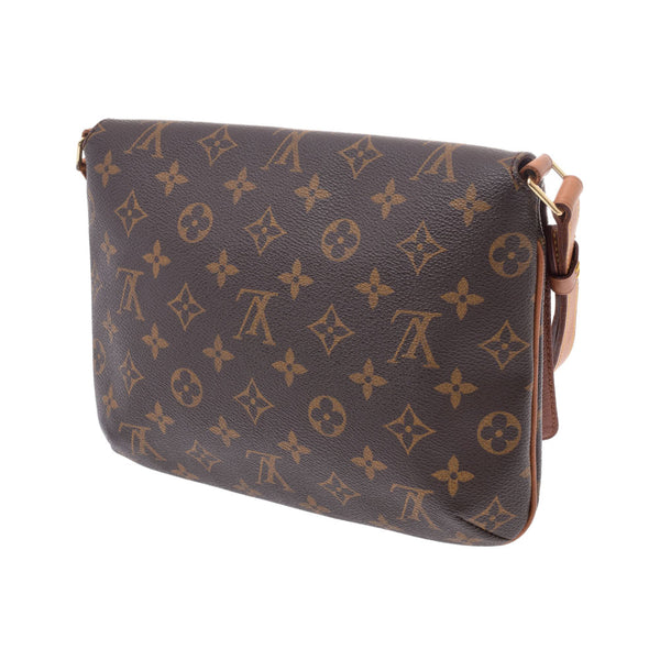 LOUIS VUITTON Louis Vuitton Musette Tango Short 14145 Brown Ladies Monogram Canvas Shoulder Bag M51257 Used