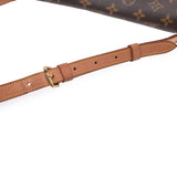 LOUIS VUITTON Louis Vuitton Musette Tango Short 14145 Brown Ladies Monogram Canvas Shoulder Bag M51257 Used