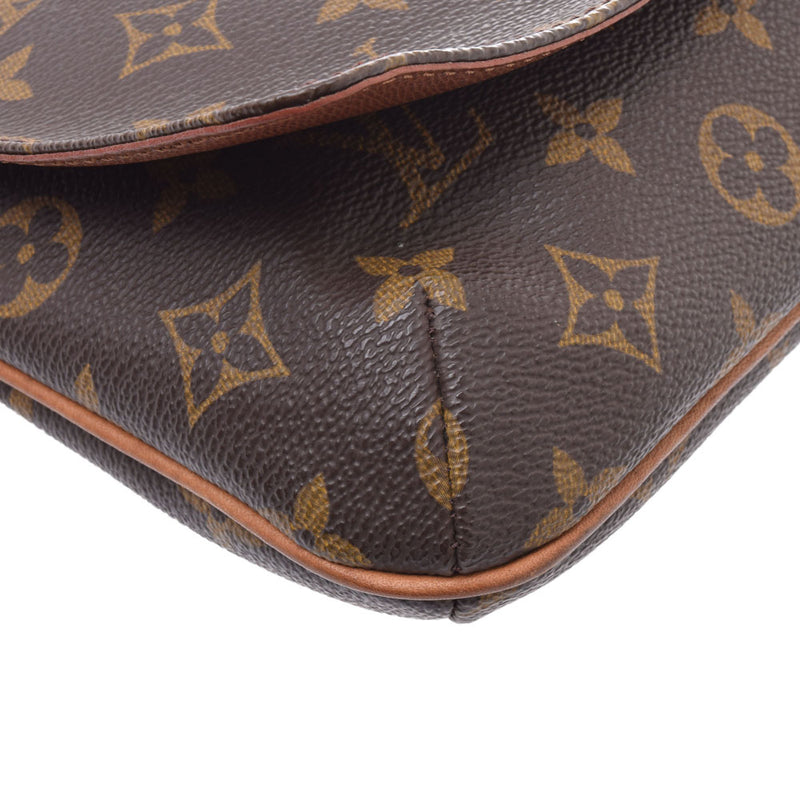 LOUIS VUITTON Louis Vuitton Musette Tango Short 14145 Brown Ladies Monogram Canvas Shoulder Bag M51257 Used