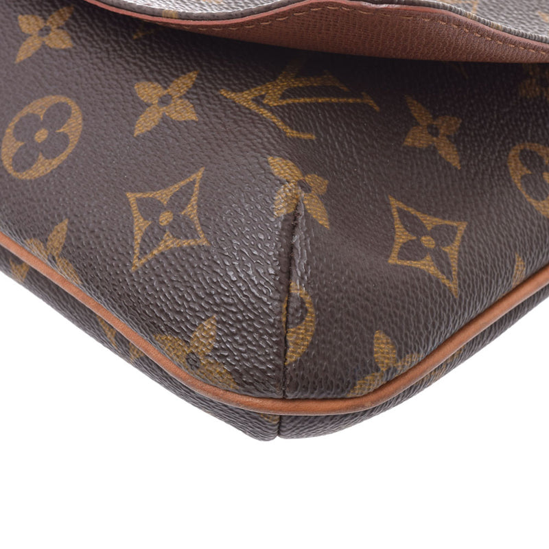 LOUIS VUITTON Louis Vuitton Musette Tango Short 14145 Brown Ladies Monogram Canvas Shoulder Bag M51257 Used