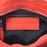 BALENCIAGA Valesiaga Giant Mini City Orange Ladies: Ramskin 2WAY Bag Used