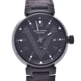 ルイヴィトンタンブール オールブラック メンズ 腕時計 Q1D22 LOUIS 