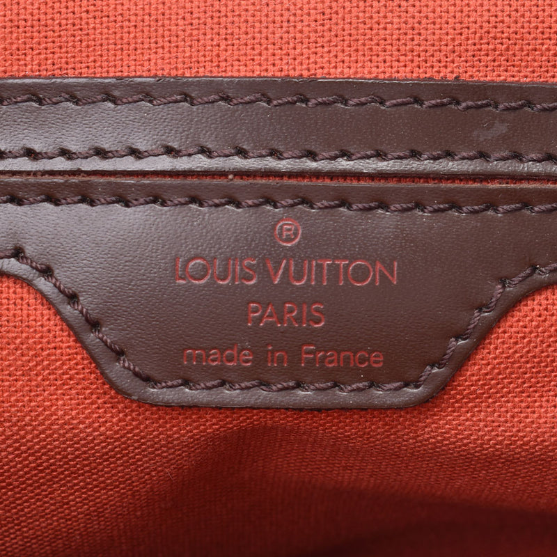 セール 美品 LOUIS VUITTON ルイ・ヴィトン ソーホー ダミエ エベヌ リュック デイパック ブラウン レディース メンズ N51132 PVC USED