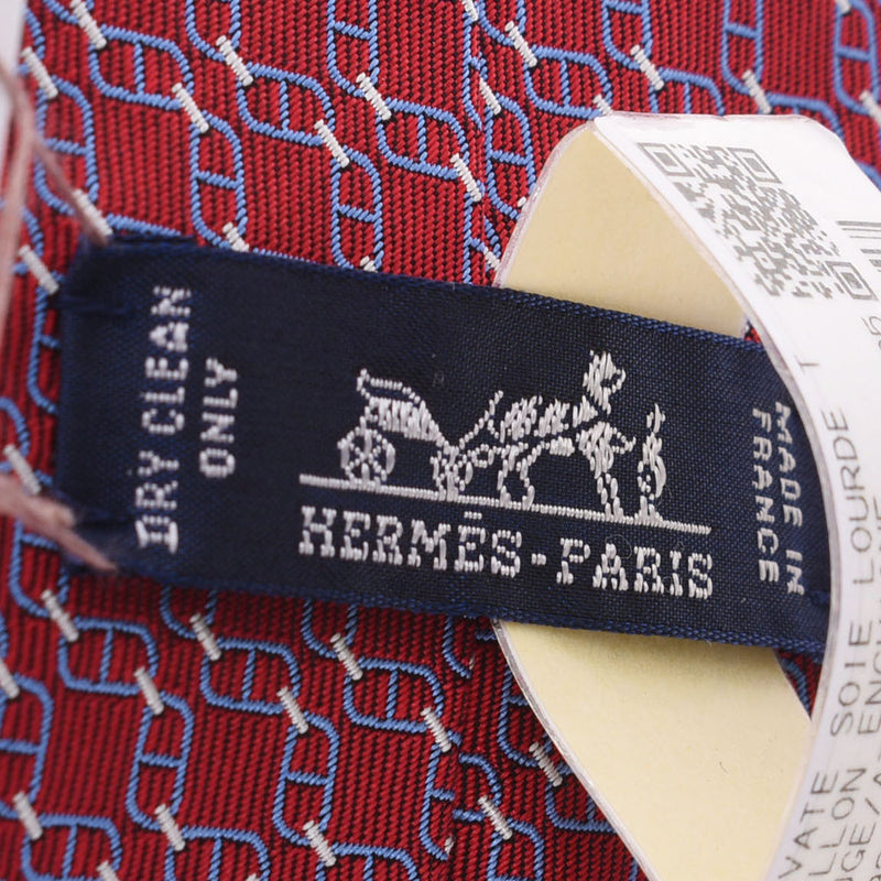 Hermes Hermes Sheffield Bordeaux Mens Silk 100% necktie