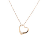 TIFFANY&Co. Tiffany open heart necklace Lady's K18YG necklace A rank used silver storehouse