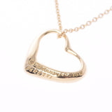 TIFFANY&Co. Tiffany open heart necklace Lady's K18YG necklace A rank used silver storehouse