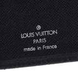 LOUIS VUITTON Louis Vuitton Taiga Organizer De Posh Pass Case Ardoise (Black) M30512 Men's Leather Card Case AB Rank Used Ginzo