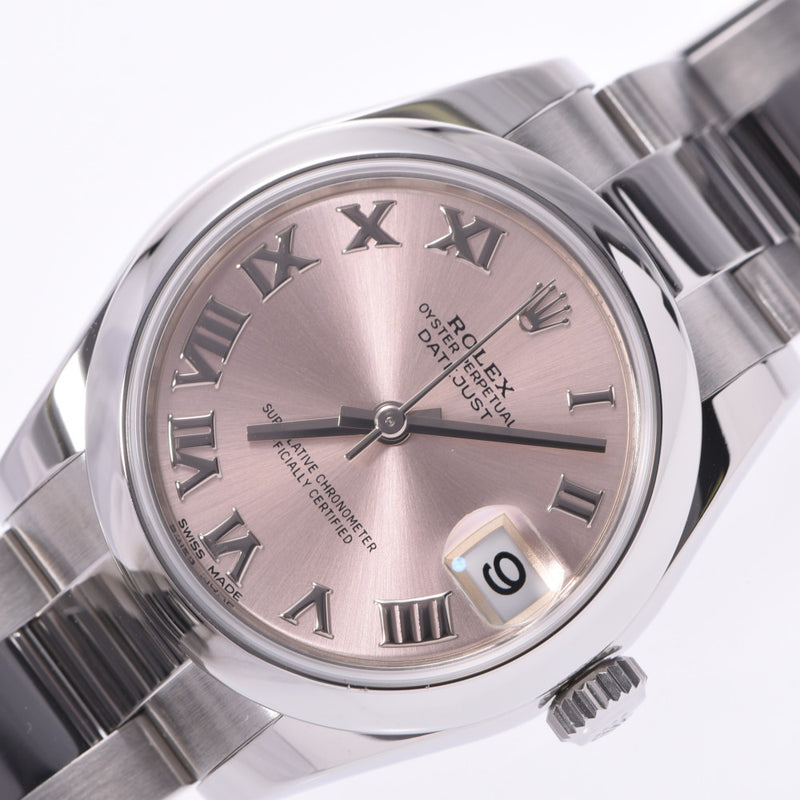 ROLEX Rolex Datejust 178240 Ladies SS Watch Automatic Winding Pink Roman Dial A Rank Used Ginzo