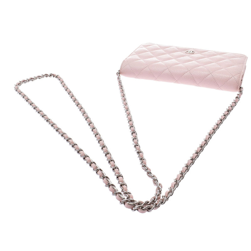 Chanel Maestro pink caviar Wallet Chain