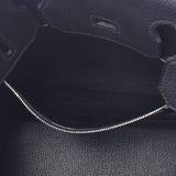 HERMES Hermes Birkin 30 Black Silver Hardware D Engraved (around 2019) Ladies Togo Handbag New Ginzo