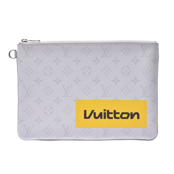 LOUIS VUITTON Louviton, White Gram, GM, GM, GM, GM, M68310 mens, monogram, canvas porch, unused silver,