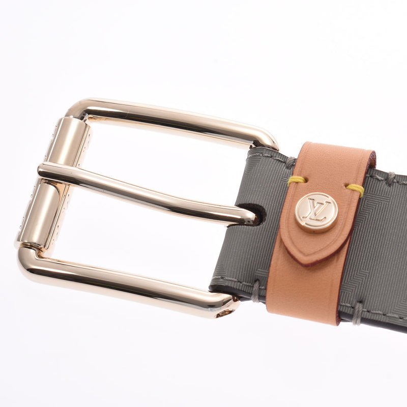 Louis Vuitton Monogram Canvas Titanium Voyager Belt 95CM Louis