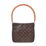 LOUIS VUITTON ルイヴィトン モノグラム ルーピングMM  ブラウン M51146 レディース モノグラムキャンバス ワンショルダーバッグ ABランク 中古 銀蔵