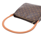 LOUIS VUITTON ルイヴィトン モノグラム ルーピングMM  ブラウン M51146 レディース モノグラムキャンバス ワンショルダーバッグ ABランク 中古 銀蔵