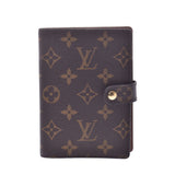 LOUIS VUITTON ルイヴィトン モノグラム アジェンダPM ブラウン R20005 ユニセックス モノグラムキャンバス 手帳カバー 新同 中古 銀蔵