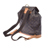 LOUIS VUITTON Louis Vuitton mon pickpocket GM monogram brown unisex monogram canvas rucksack day pack M51135 is used