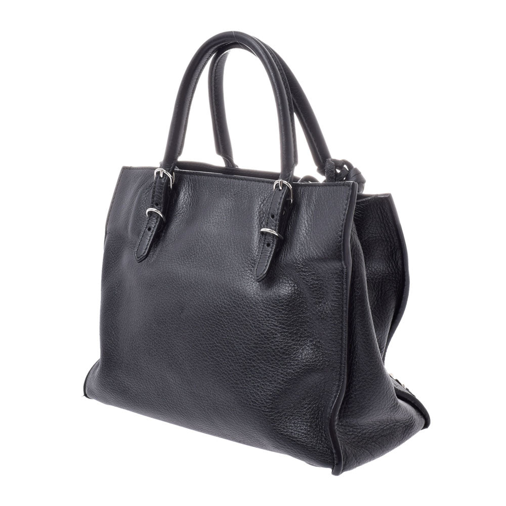 BALENCIAGA バレンシアガ ペーパー ミニ 黒 レディース レザー 2WAY 