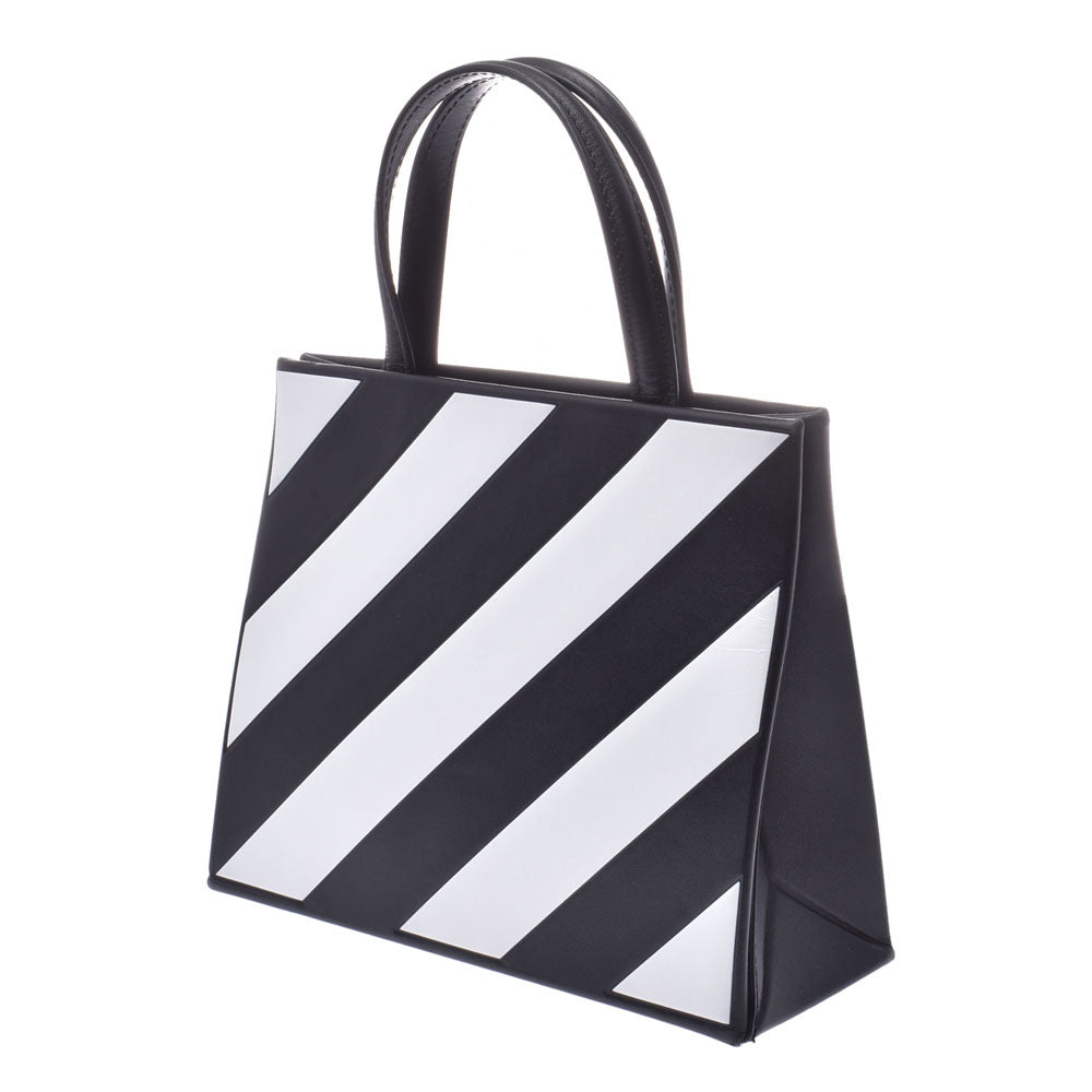 OFF-WHITE オフホワイト ダイアグ ボックス 黒/白/黄 レディース 