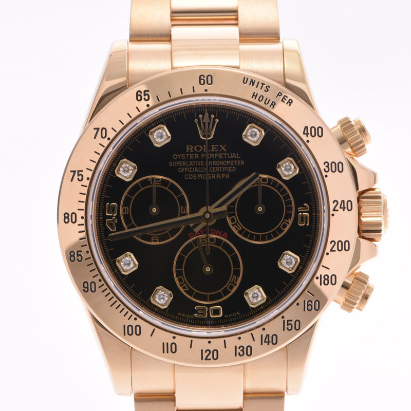 Rolex Rolex Daytona 8p diamond 116528g Mens YG watch automatic wrap black dial a