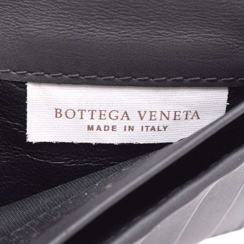 BOTTEGAVENETA ボッテガヴェネタ イントレチャート グレー ユニセックス レザー 札入れ ABランク 中古 銀蔵