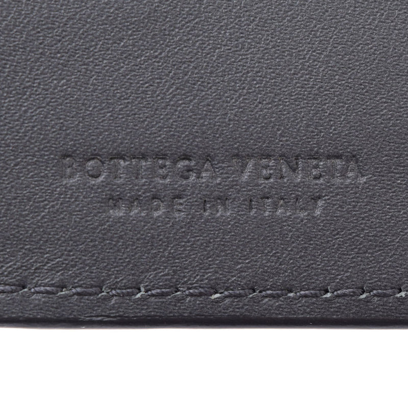 BOTTEGAVENETA ボッテガヴェネタ イントレチャート グレー ユニセックス レザー 札入れ ABランク 中古 銀蔵