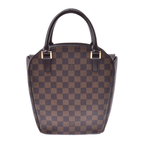 LOUIS VUITTON路易威登Damier Sariaso Brown N51284女士Damier帆布手提包AB等级二手Ginzo