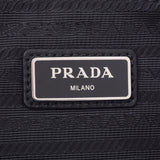 PRADA Prada Black Silver hardware 2VN013 Unisex calf clutch bag Unused Ginzo