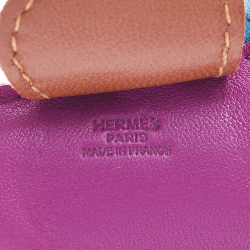 HERMES Hermes Rodeo MM Horse Type Anemone Blue Izmir Forbe Unisex Agnomilo Charm A Rank Used Ginzo