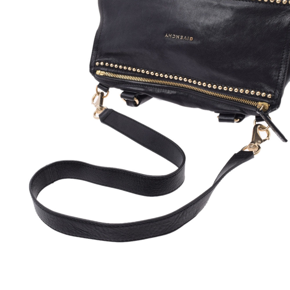 Givenchy Pandora 2WAY bag black gold hardware ladies calf shoulder 