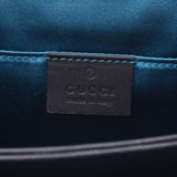 GUCCI古驰刺绣包龙刺绣海军蓝色黄金金属配件503877女士单肩包B等级二手银库