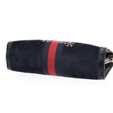 GUCCI古驰刺绣包龙刺绣海军蓝色黄金金属配件503877女士单肩包B等级二手银库