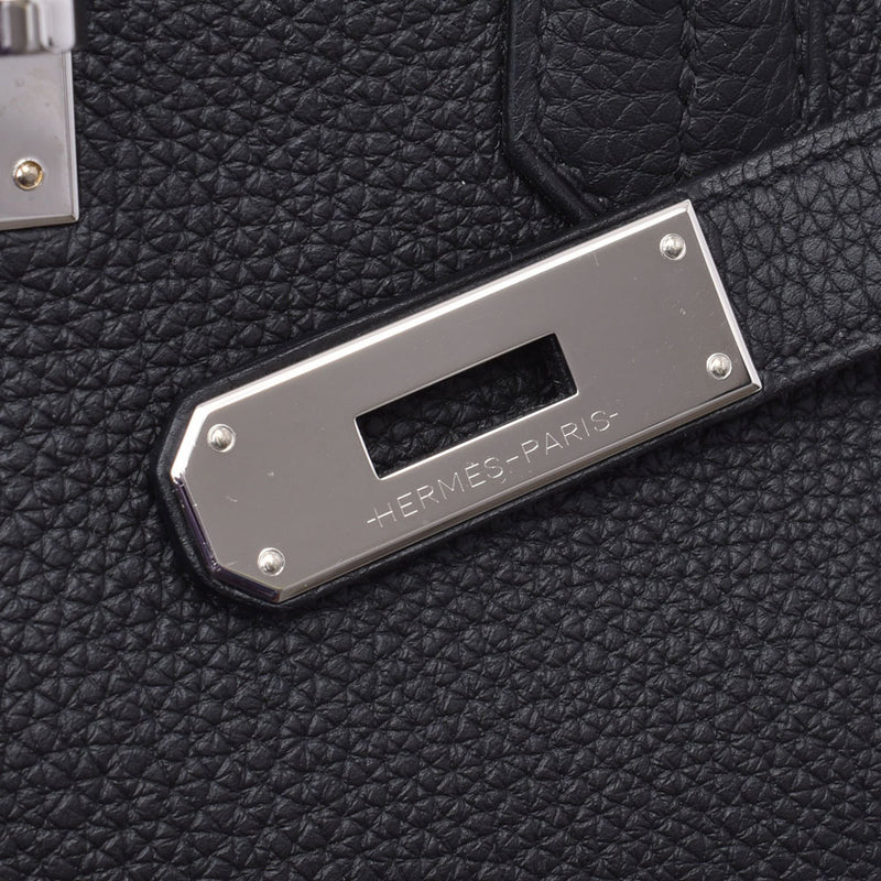 Hermes Birkin 40 Black Silver Hardware D Stamped (around 2019