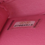 CHANEL シャネル マトラッセ スモールバニティケース ピンク/水色/グリーン系 レディース キャビアスキン ショルダーバッグ Aランク 中古 銀蔵