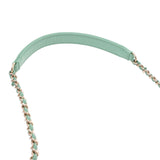 CHANEL シャネル マトラッセ スモールバニティケース ピンク/水色/グリーン系 レディース キャビアスキン ショルダーバッグ Aランク 中古 銀蔵