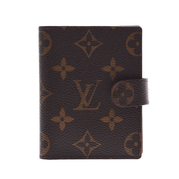 Louis Vuitton Monogram agenda Mini brown r20007 Unisex Monogram canvas pocketbook ab