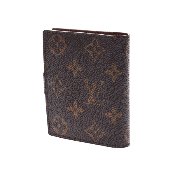 Louis Vuitton Monogram agenda Mini brown r20007 Unisex Monogram canvas pocketbook ab