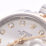 ROLEX Rolex Datejust 10P Diamond Roulette Engraved 179173G Ladies YG/SS Watch Automatic Winding Silver Dial A Rank Used Ginzo