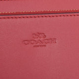 COACH COACH 教练 2WAY 肩钱包苹果离合器袋米色 / 红色女士 PVC / 皮革肩包未使用银仓库