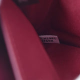 COACH Coach 2WAY Shoulder Wallet Apple Pattern Clutch Bag Beige/Red Ladies PVC/Leather Shoulder Bag Unused Ginzo