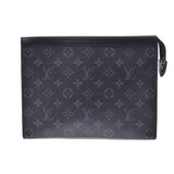 LOUIS VUITTON ルイヴィトンモノグラムエクリプスポシェットボワヤージュ MM clutch bag black M61692 men monogram canvas second bag AB rank used silver storehouse