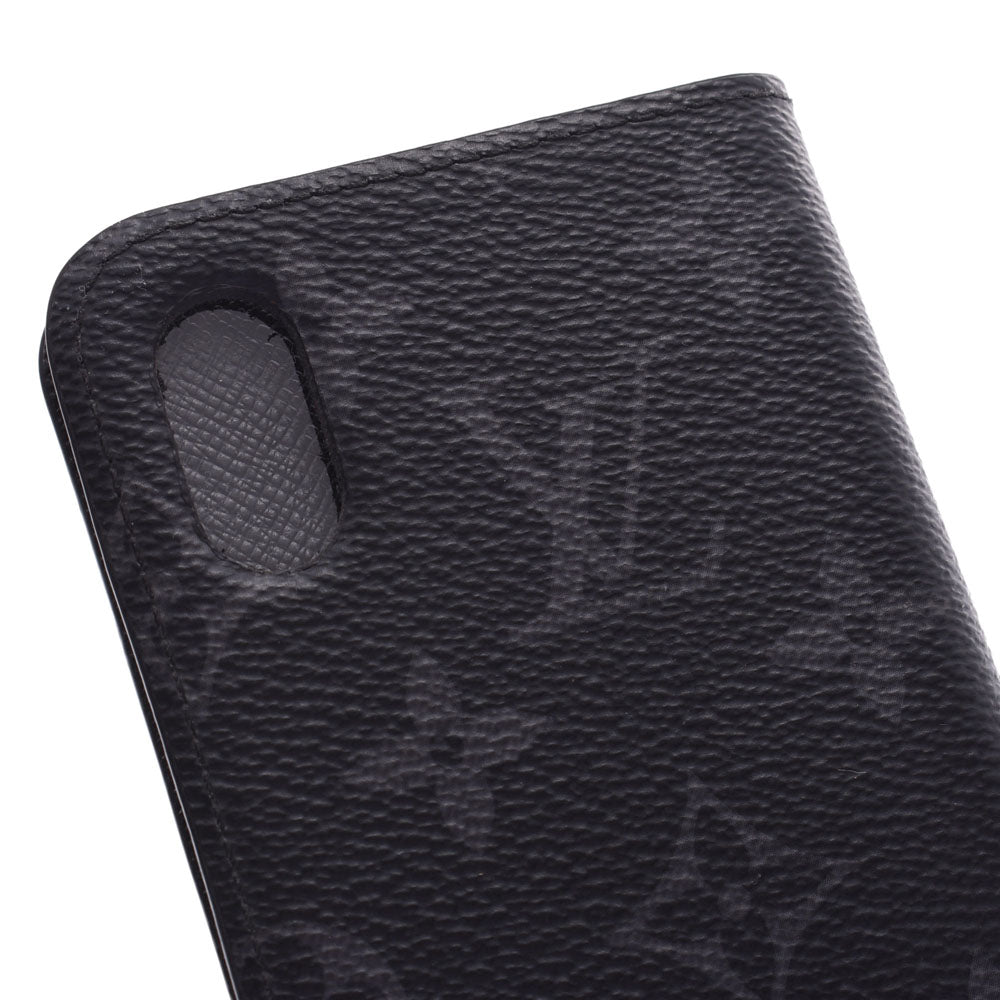 ルイヴィトンエクリプス フォリオ iPhone X ケース 14145 黒/グレー系