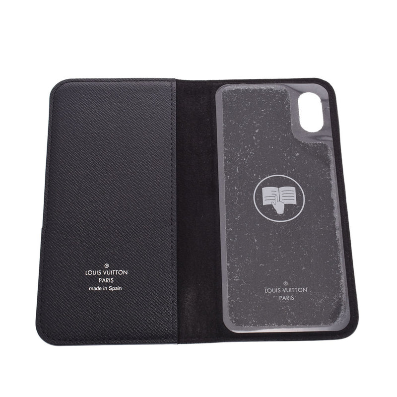 ルイヴィトンエクリプス フォリオ iPhone X ケース 14145 黒/グレー系