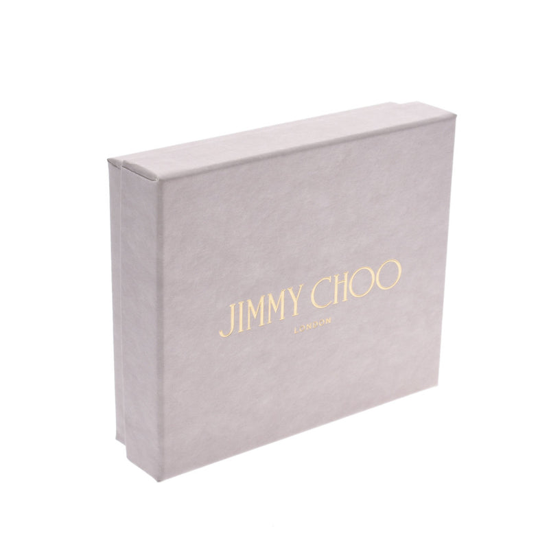 JIMMY CHOO ジミーチュウ ロゴ金具 アイボリー系 ユニセックス レザー カードケース 未使用 銀蔵