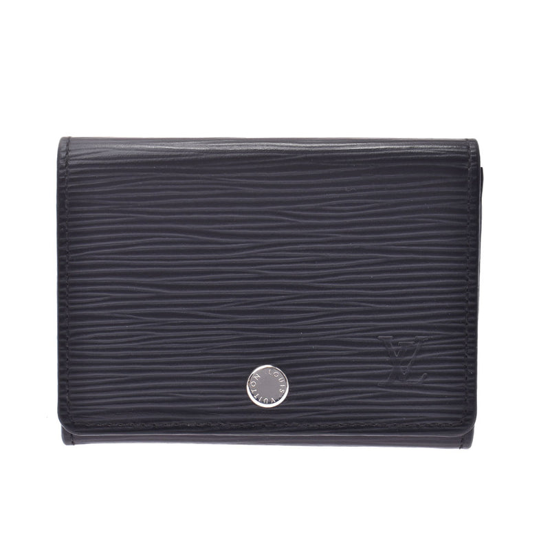 LOUIS VUITTON Louis Vuitton Epi Envelop cult de Vigitte Old model Noir (black) M56169 Unisex epi leather card case AB rank used Ginzo