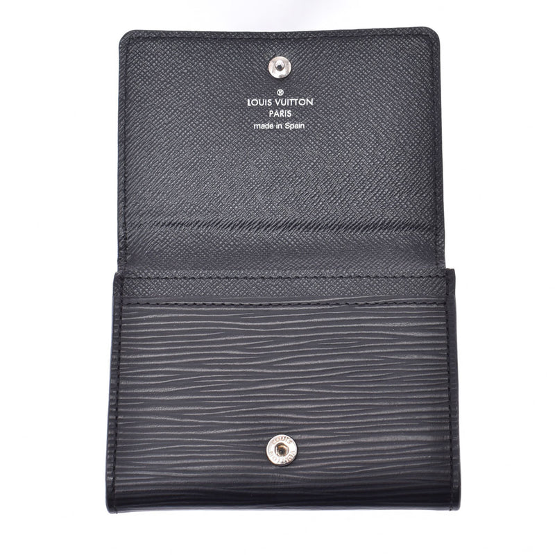 LOUIS VUITTON Louis Vuitton Epi Envelop cult de Vigitte Old model Noir (black) M56169 Unisex epi leather card case AB rank used Ginzo