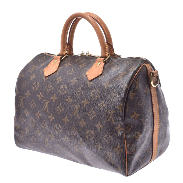 LOUIS VUITTON ルイヴィトン モノグラム スピーディ30 バンドリエール ブラウン M40391 レディース モノグラムキャンバス 2WAYバッグ Bランク 中古 銀蔵